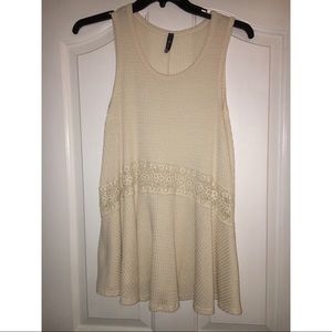 Flowy cream-colored tank
